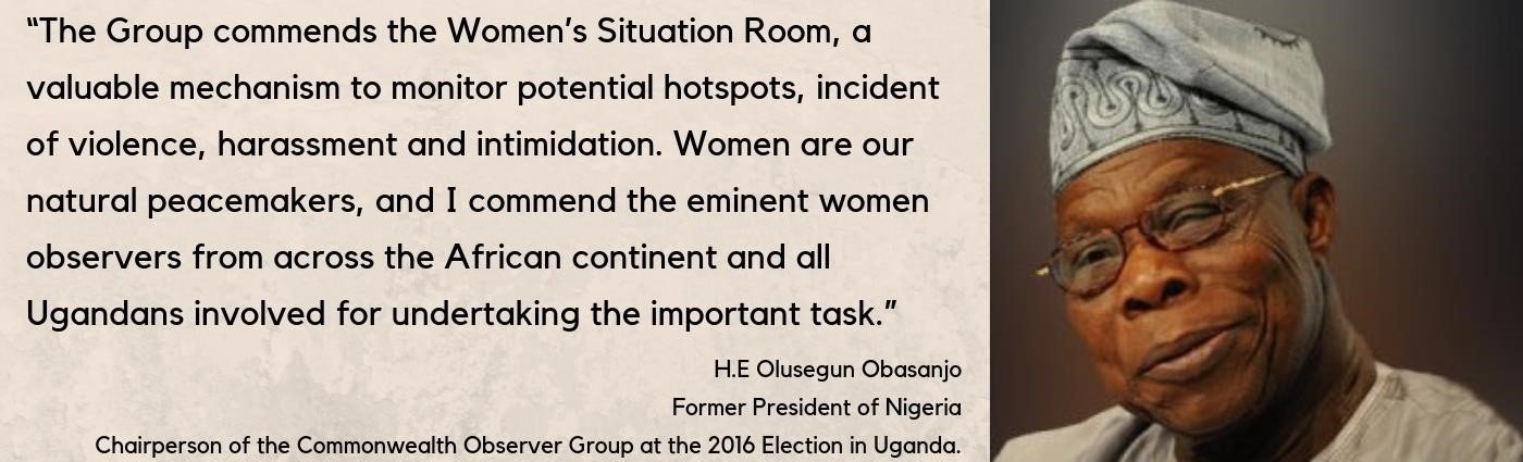 A commendation of the Women’s Situation Room by H.E. Olusegun Obasanjo